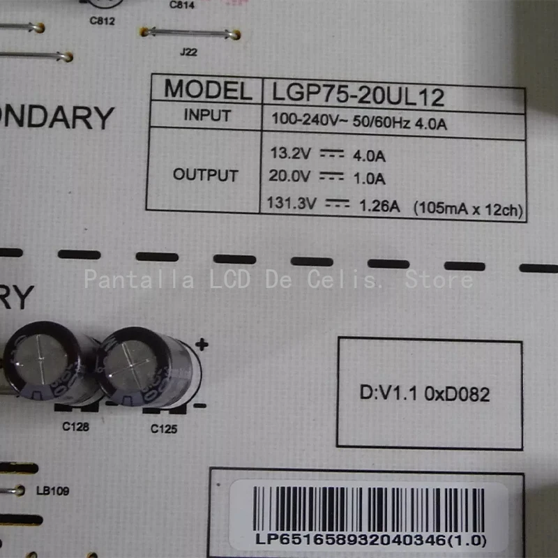 EAY65893204 3PCR03038A LGP75-20UL12 Original Power Board for LG TV 75QNED75URA 75QNED80AQA 100% Tested