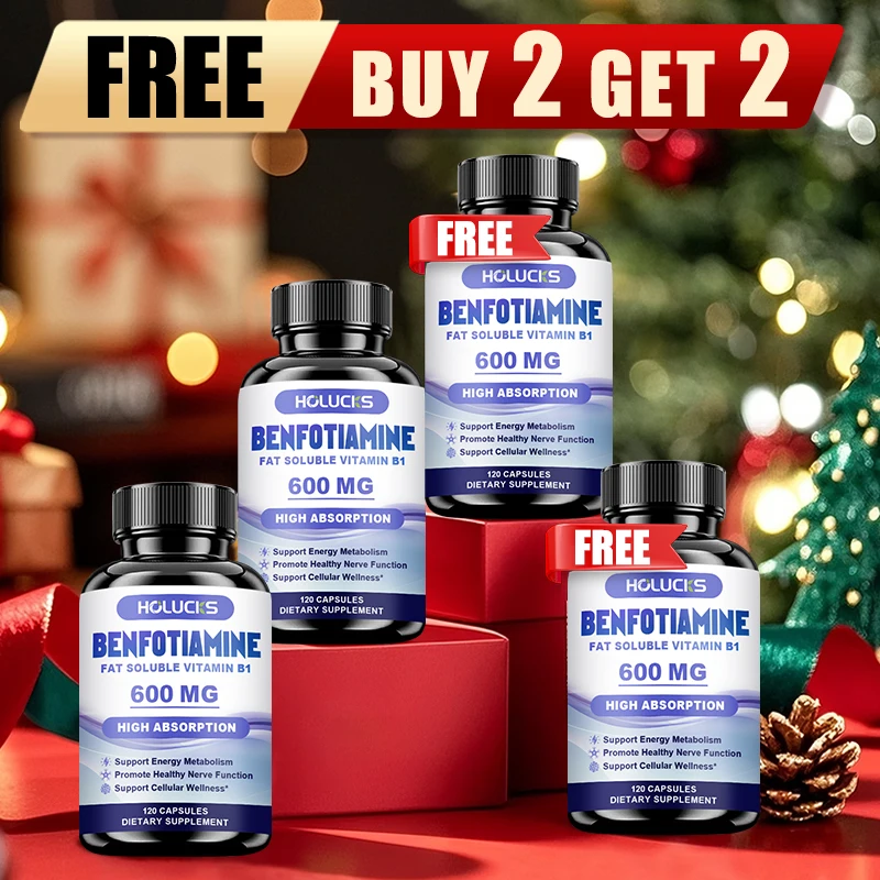 

Капсулы бенфотиамина с жирорастворимым витамином B1, способствующие здоровью нервов, энергетическому обмену и клеточному обмену веществ, для мужчин и женщин