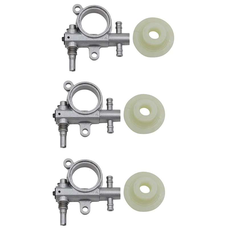 3 مجموعة 2500/3800 قطع غيار المنشار مضخة زيت المنشار مع دودة محرك والعتاد صالح لمنشار سلسلة 25CC/38CC #1