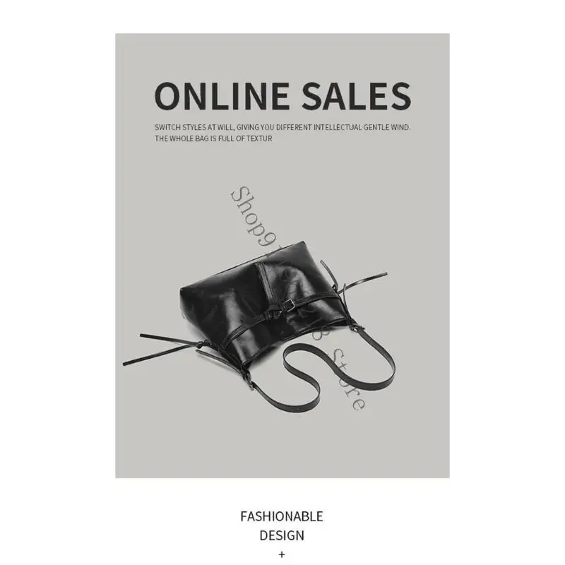 

Современный панк эстетическая сумка с большими возможностями Практическая сумка PU кабриолет.