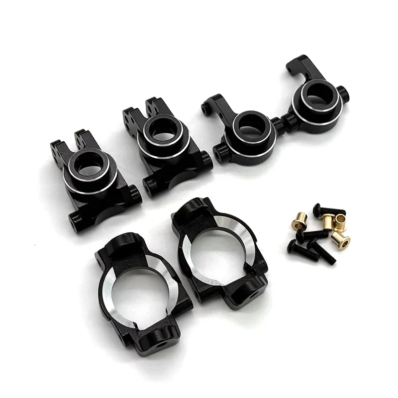 JXMJ Metal Accessories SBK10 xts-f10 Terminator V2 RC 1/10 Steering Cup C Mount Rear Wheel Mount 3-piece Set Parts