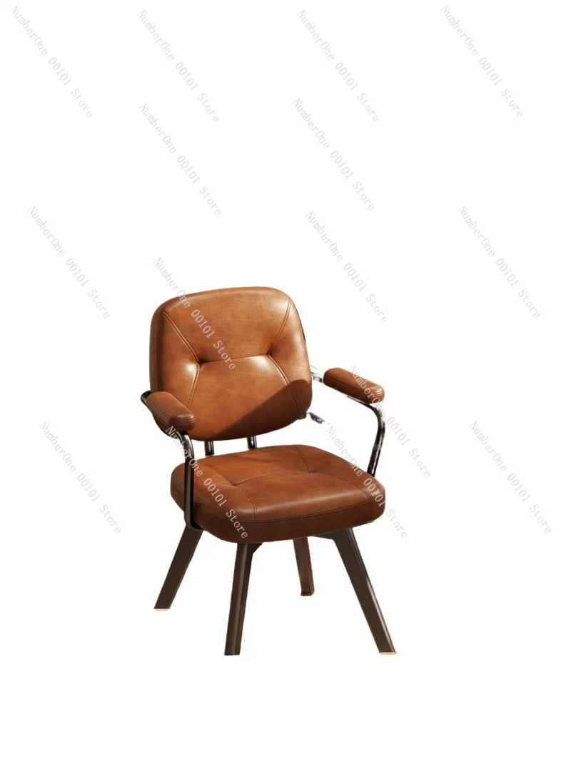 Light luxury solid wood home computer chair with ergonomic backrest support,comfortable for long-term sitting in study