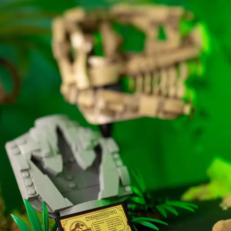 

577PCS Dinosaur Fossil Tyrannosaurus Skull Boy Assembled Gift Brick Children's Educational Toys