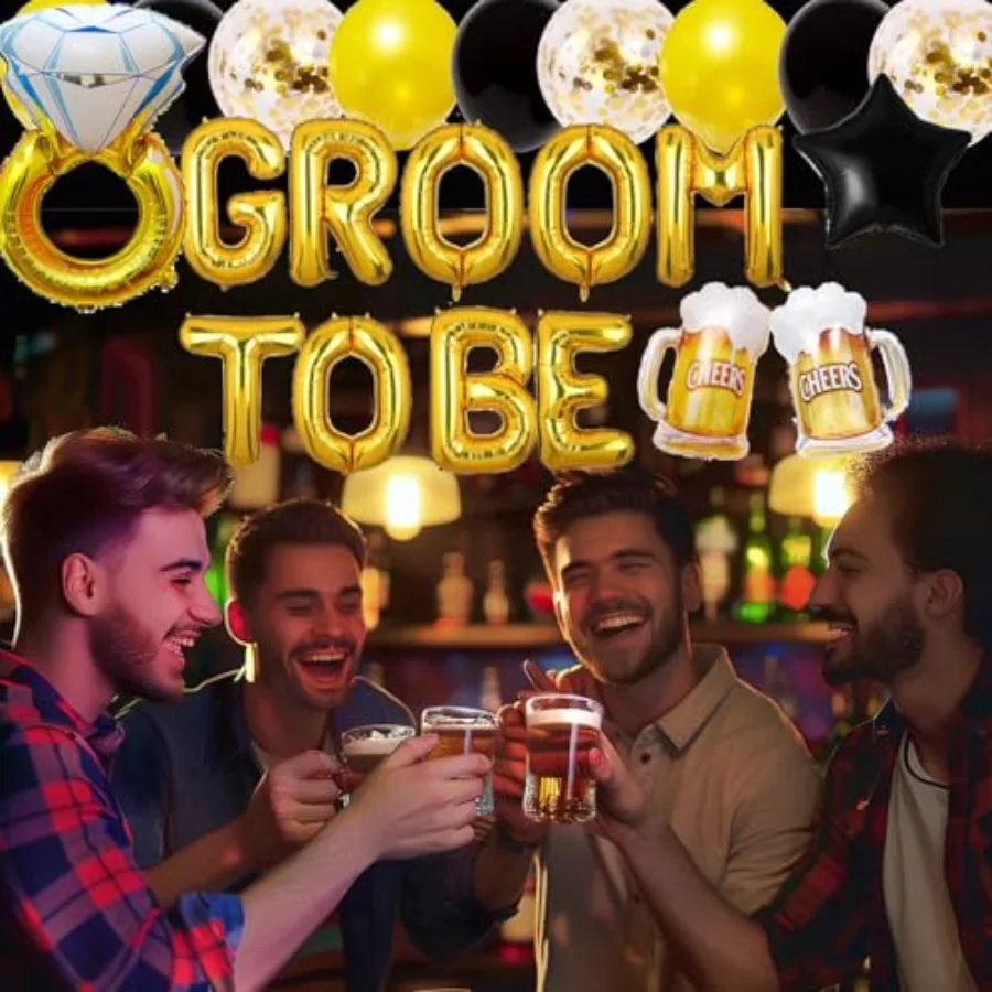 Украшения для мальчишника для мужчин, украшения для жениха, жених, пояс, воздушные шары, олень, ночь, помолвка, свадьба, свадебная обувь