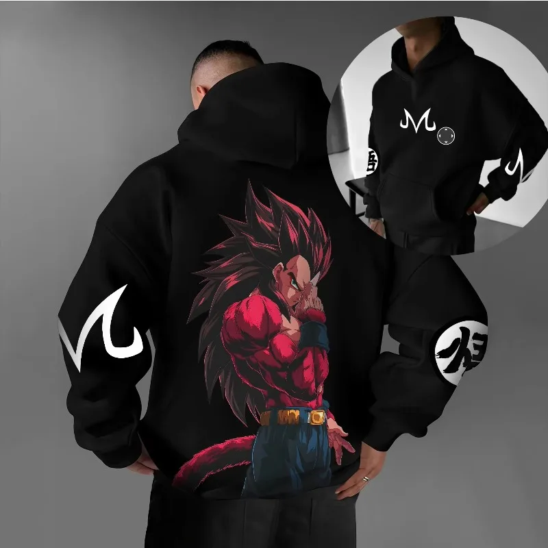 

Dragon Ball Super Saiyan 4 Begita Anime Surrounding Men and Women Autumn/Winter Thick Cotton Hoodies