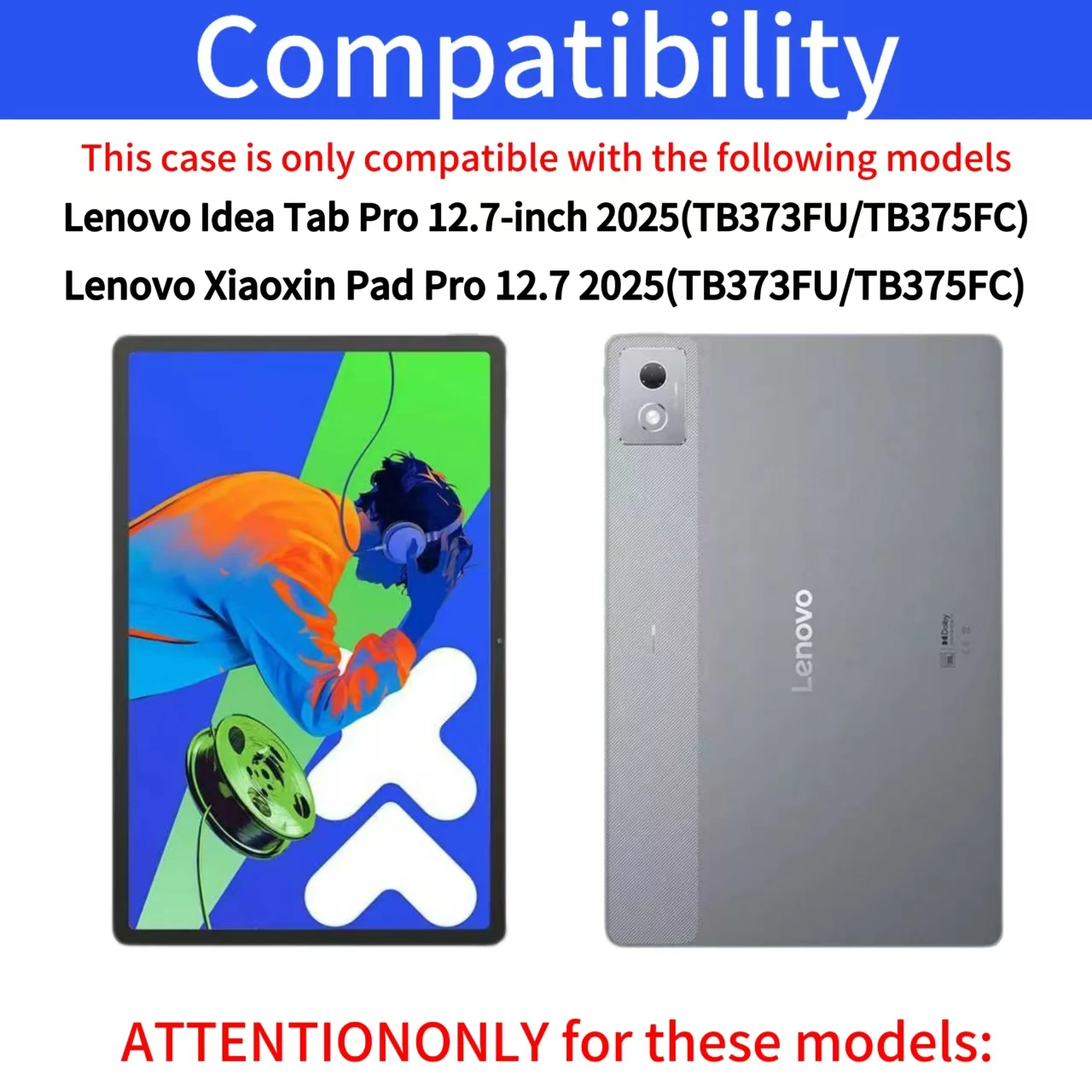 Case for Lenovo Xiaoxin Pad Pro 2025 12.7 Inch/ for Lenovo Ldea Tab Pro 12.7 Inch 2025 Removable Keyboard Smart Station Cover