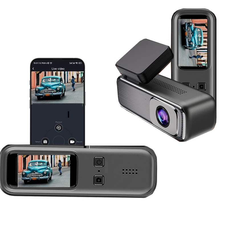 2K Wifi car DVR 1440P HD wide Angle driving camera super night vision car hidden black armour tachograph