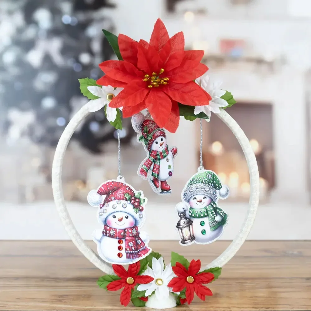 الوجه الصغير لرجل الثلج كان وردي قطع معدنية حمراء يموت Slimline أساسيات الخردة الحجز بطاقة الاستنسل قطع يموت DIY بها بنفسك 2025 #2