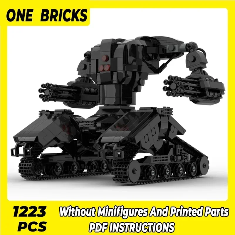 Moc Building Bricks Military Model Mech Tank Hunter Killer X1 Technology Modular Blocks Gifts Christmas Toys DIY Sets Assembly