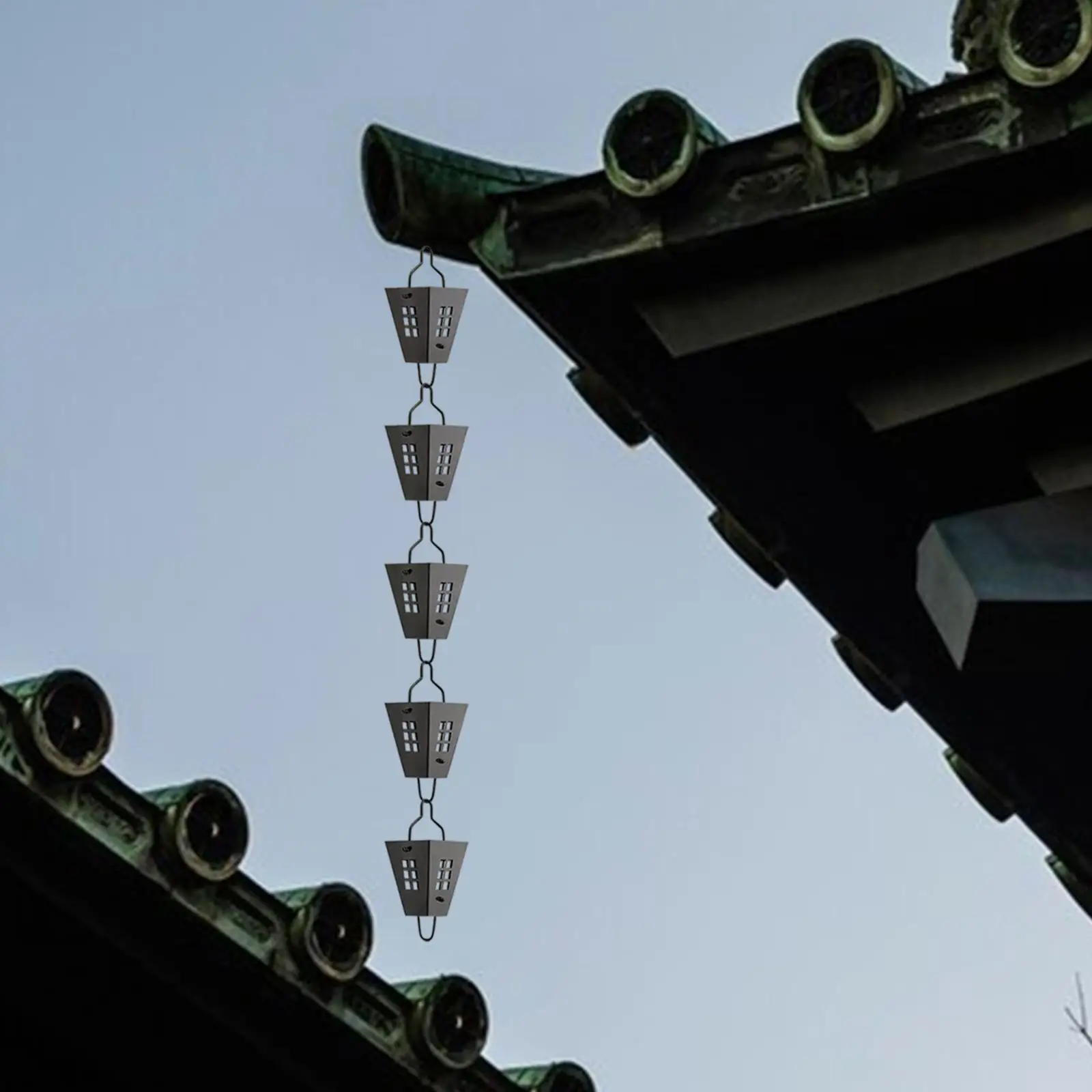 

Rain Chain Easy to Clean Downspout Rain Water Catcher for Outdoor Home Yard
