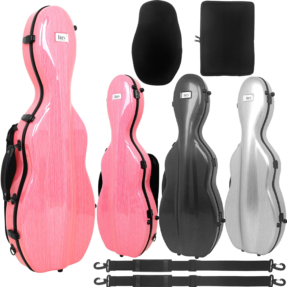 

IRIN Violin Case 4/4 Size Composite Carbon Fiber Violin Box Sturdy Durable Lightweight with Sheet Music Bag