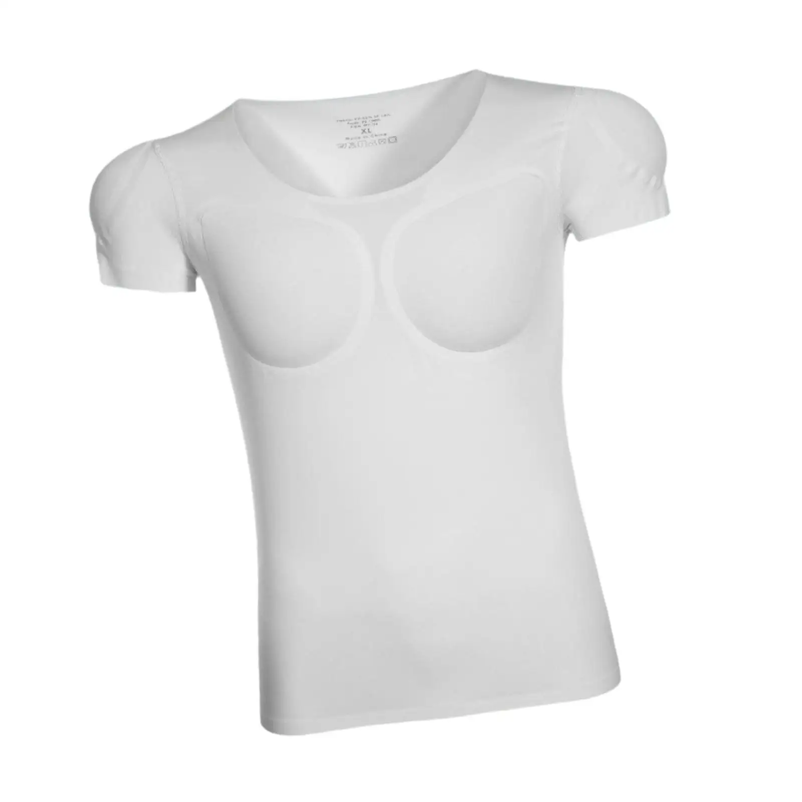 Padded Muscle Shirt Nylon Men Fake Muscle Undershirt Comfortable Enhancer for Cosplay Weddings Events