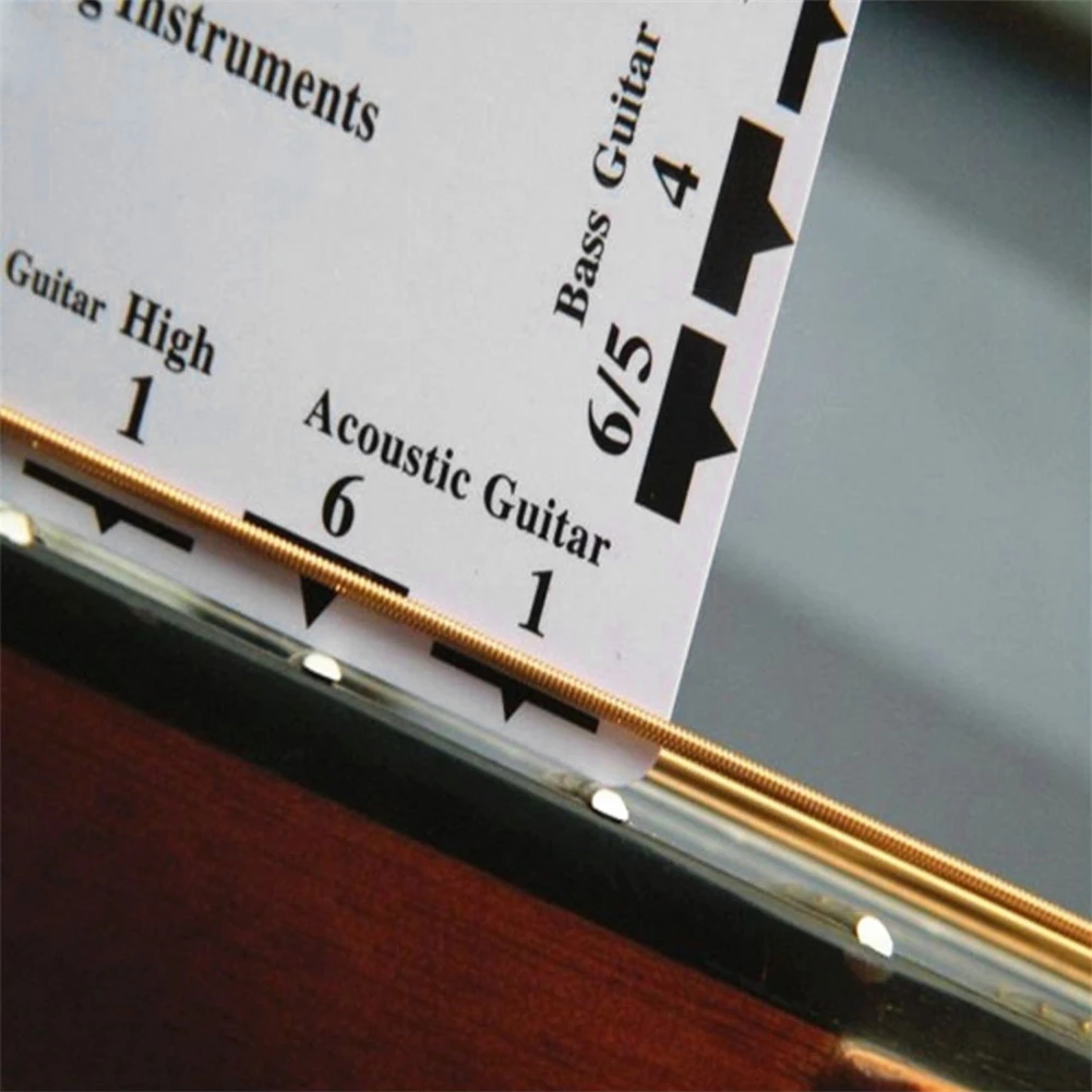 String Action Gauge Double-sided Guitar String Specification Ruler Card Lightweight Luthier Tools Musical Instrument Accessories