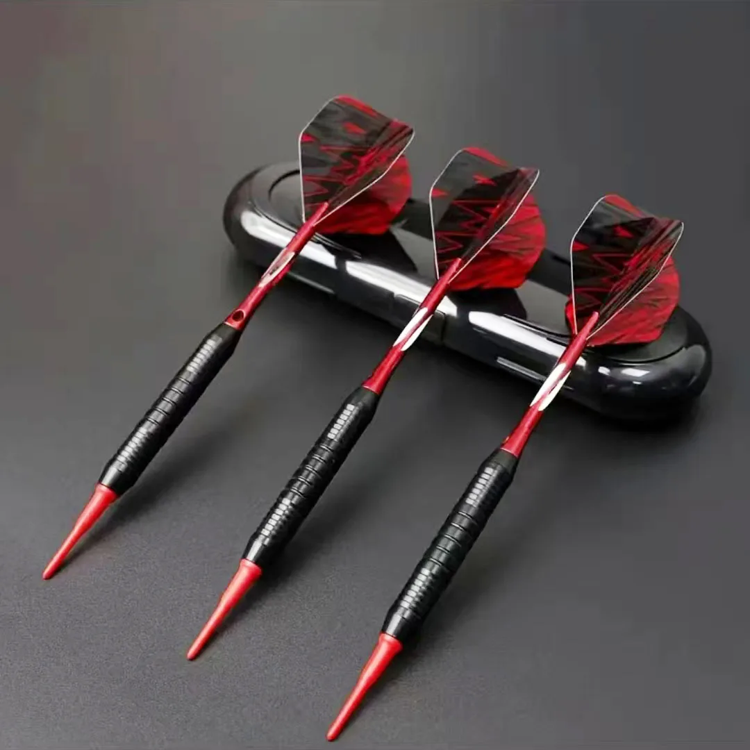 

18g Black Soft Tip Darts Set with Case Professional Electronic Dartboard Darts for Indoor Game