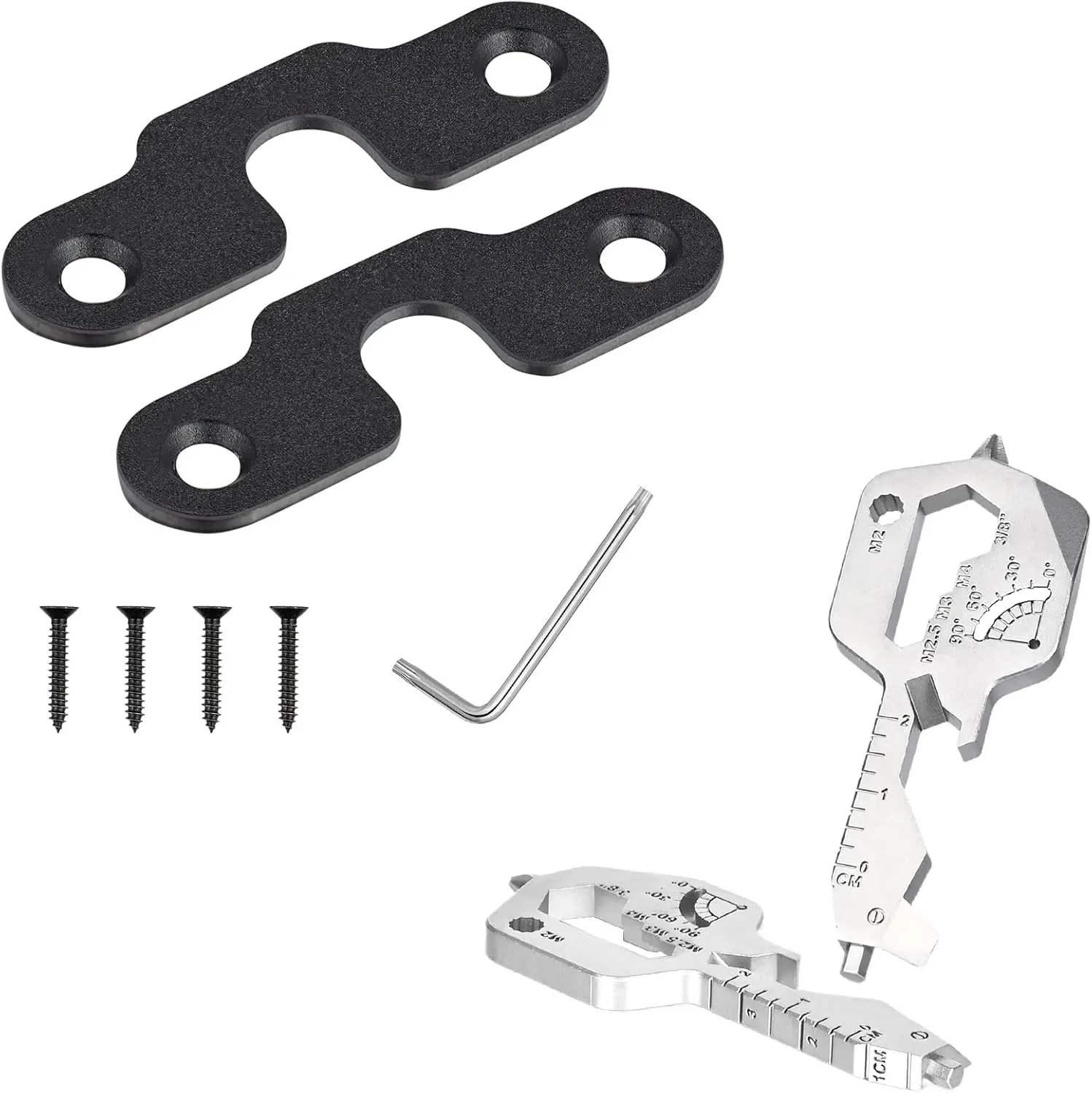 

Многофункциональный набор инструментов 20-в-1, 2 карманных инструмента EDC с открывалкой для бутылок и отверткой — компактный брелок в подарок