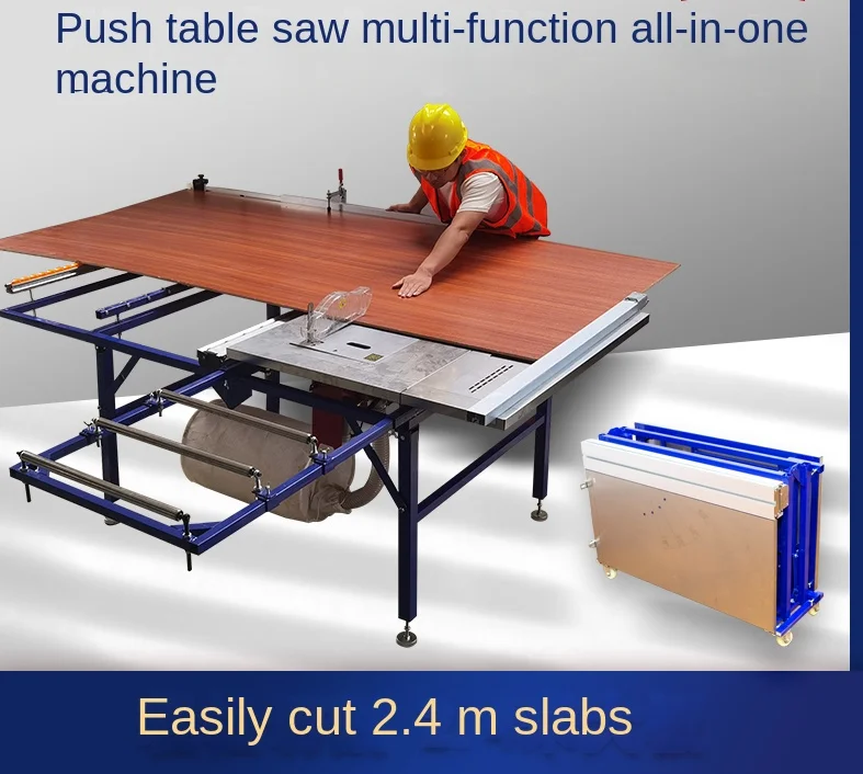 Woodworking table saw multi-functional machine, folding precision sliding table saw, electric saw, special dust-free sub-mother