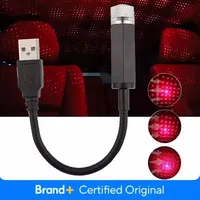 Romantic LED Car Roof Star Night Light Projector Atmosphere Galaxy Lamp USB Decorative Lamp Adjustable Interior Decor Light