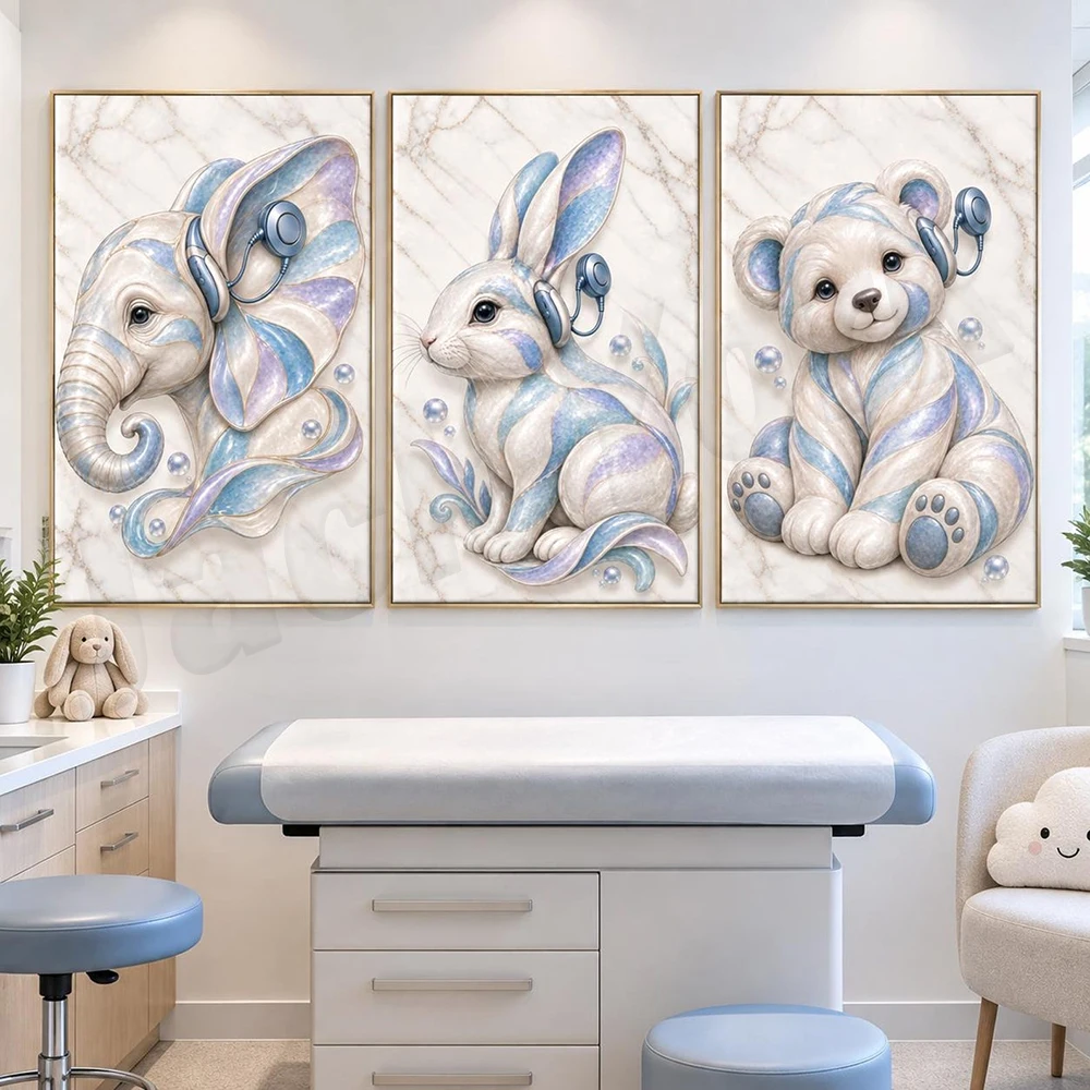 Medical Art: Stethoscope and Lung Sounds – Respiratory Care & Telemetry Nurse Gift – Cardiology Clinic Decor Poster