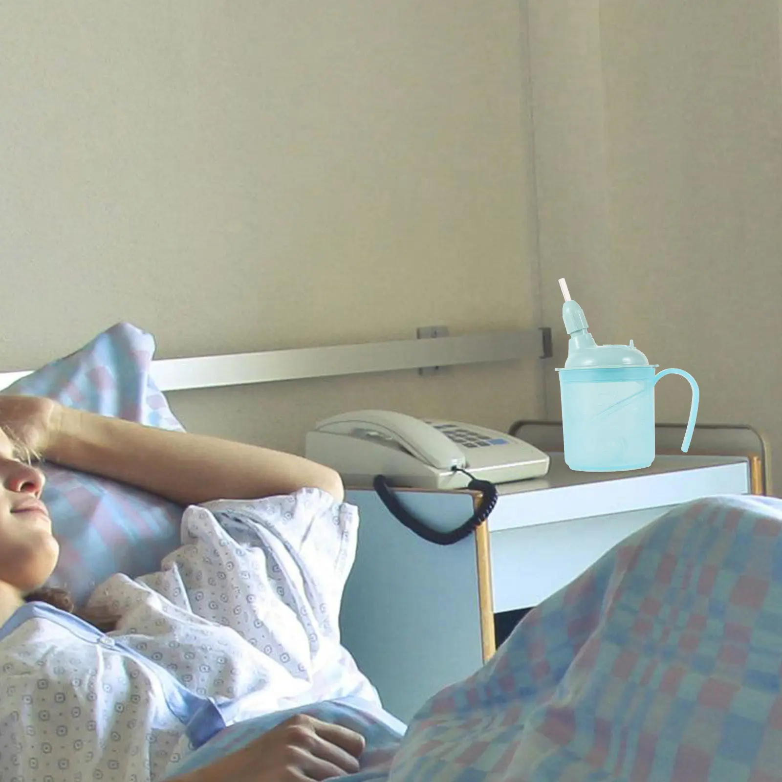 

Набор из 2-х чашек для пожилых людей с трубочкой, 300 мл, непроливающиеся, для лежачих больных, безопасное употребление жидкостей, удобная ручка