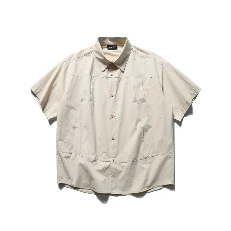 

DAVIDSHAO High Quality Luxury Outdoor Wear EU US Size Spring Summer Men Women Vintage Cotton Side Pocket Work Casual Shirt