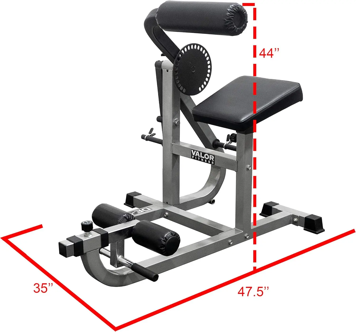 Fitness Ab Crunch and Back Machine – Plate Loaded Up to 200 lbs -28 Adjustable Positions – Core Stomach Muscle Workout – DE-5B