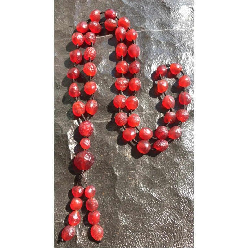 

Alashan Gobi Rough Stone Agate Cherry Red Necklace Accessories