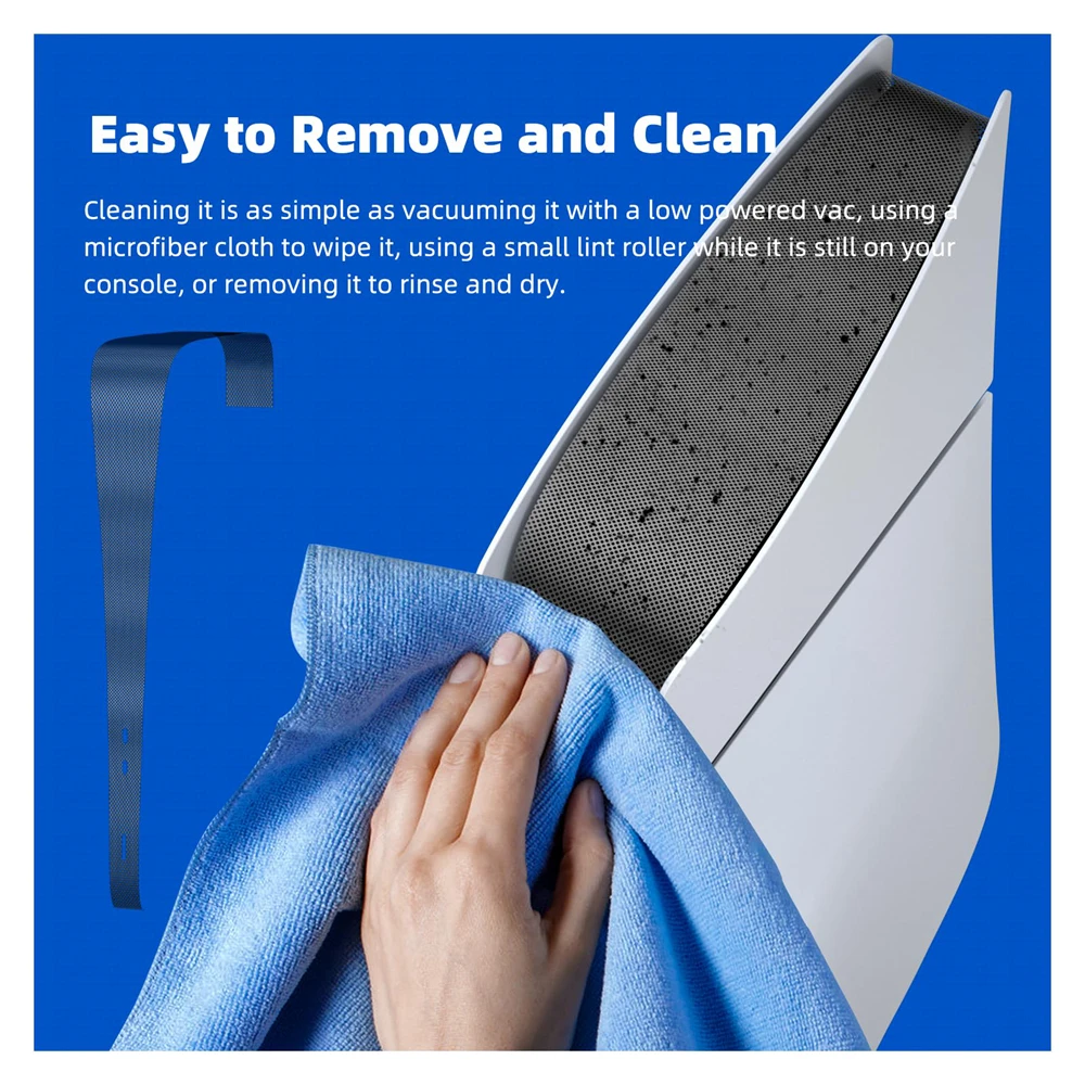 for PS5 Slim Accessories Dust Proof Net Kit 8in1 Dust Cover Filter+Dust Plug for Playstation 5 Slim Disc/Digital Gaming Consoles