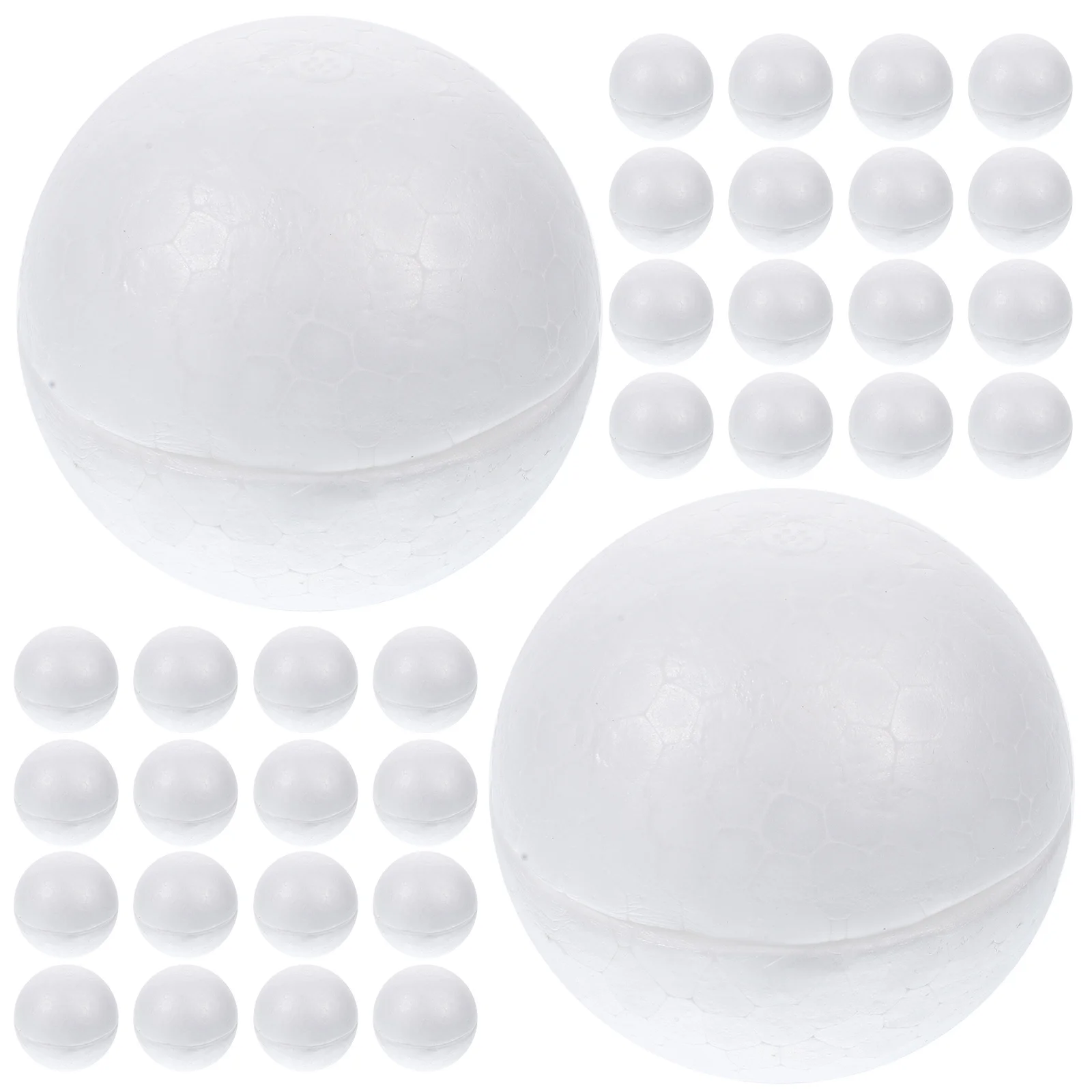 

50Pcs 5.6cm White Foam Half Balls Semicircle Craft for Christmas Decoration DIY Painting Floral Arrangement Accessories