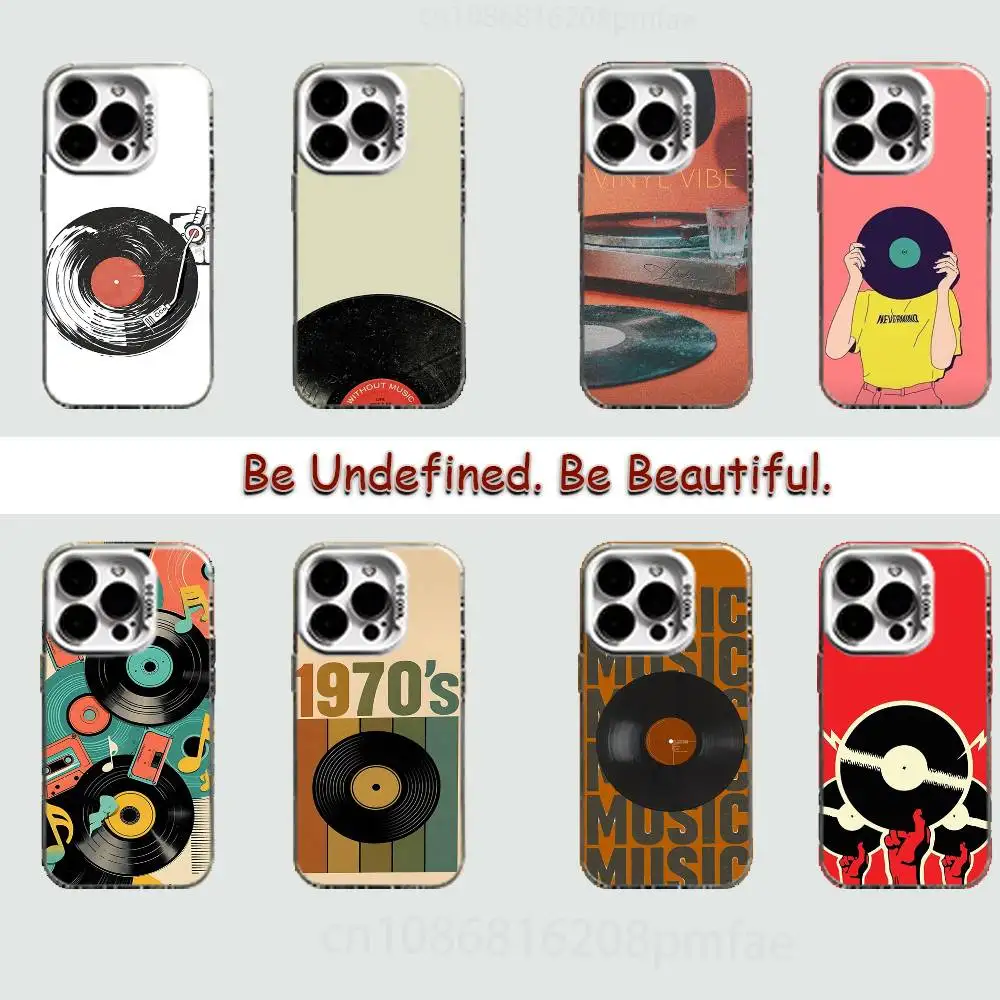 

Retro Viny Hard Phone Case for IPhone 17 16 15 14 13 12 11 X XS Pro Max Plusshockproof Full Cover