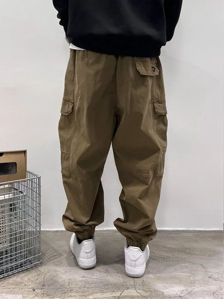 

Fishing Joggers Trousers Man Plain Work Wear Street Slacks New In Korean Style Nylon Regular Fit Long Luxury Cargo Pants for Men