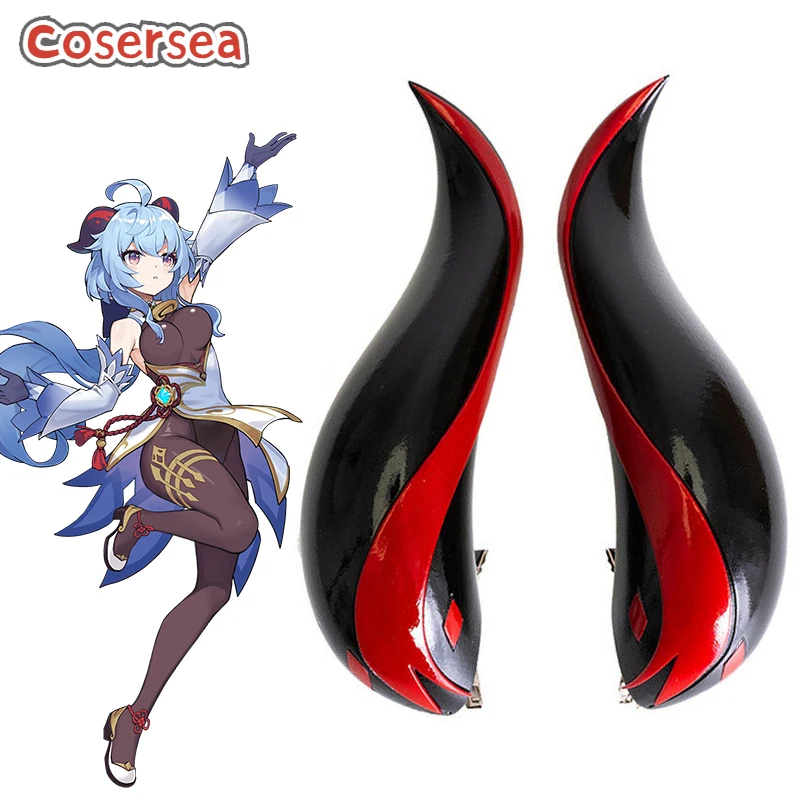 

Cosersea Game Genshin Impact Ganyu Horn Cosplay Props Women Hair Decorations Ornaments Halloween Party Accessories