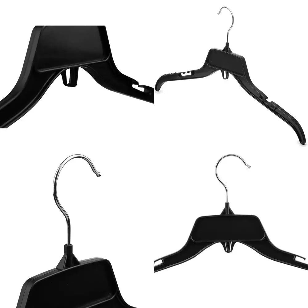 

50-Pack Durable Slim Black Hangers for Organizing Shirts, Dresses, Jackets, and Coats in Your Closet