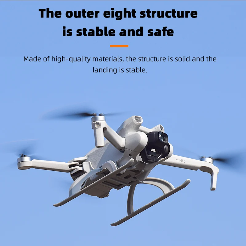 طوي الهبوط ل DJI Mini 3/MINI 3 برو سريعة الإصدار ارتفاع تمديد الساق حامي الطائرة بدون طيار الملحقات