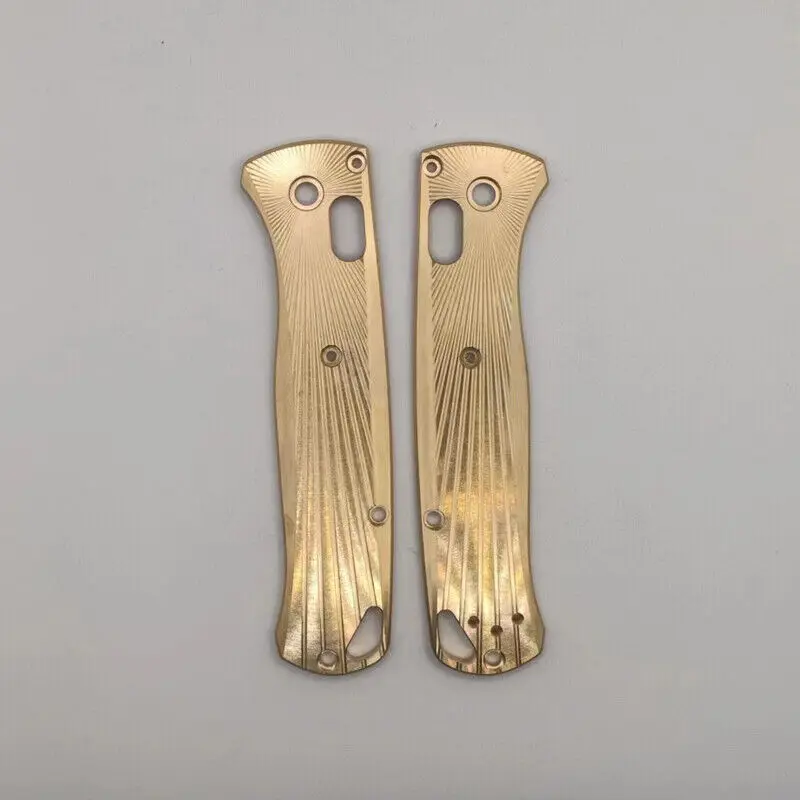 

One Pair of Brass Patch for Benchmade 535 Bugout DIY Accessories Radial Stria