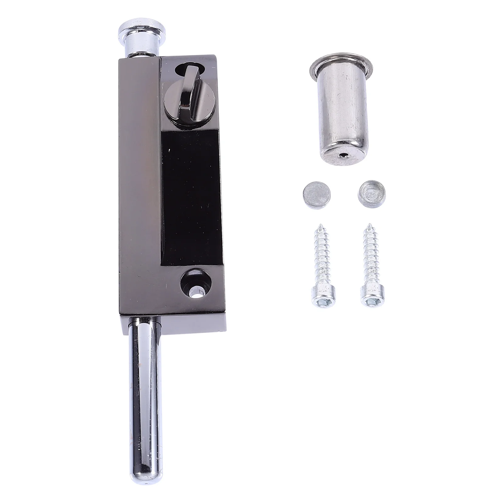 Door Lock Latch Bolts Slide Sliding Locks Foot Spring Loaded Zinc Alloy Spring-loaded Clasp with Screw Office