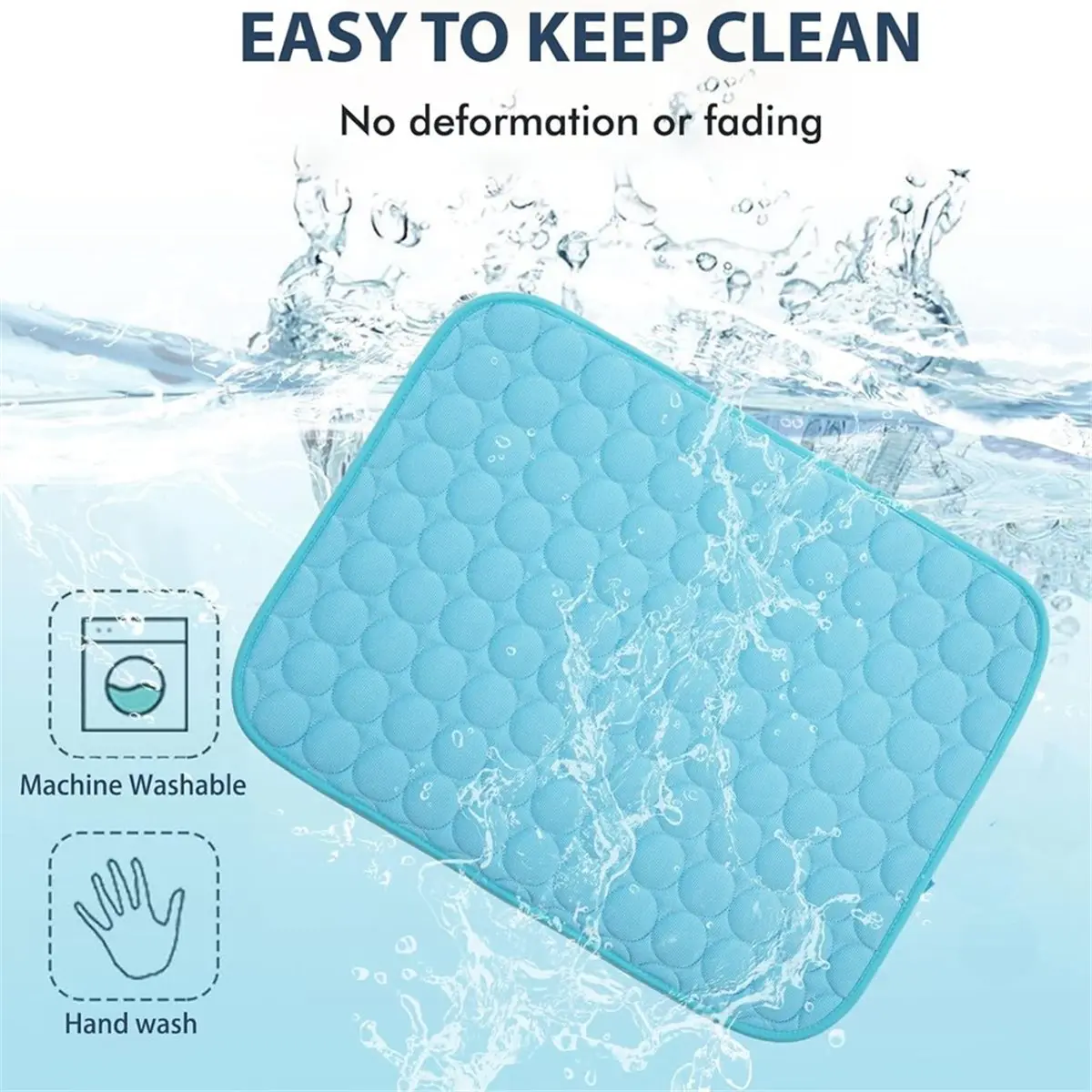 Summer Cooling Mat & Sleeping Pad- Water Absorption Top, Materials Safe, Keep Cooling for Pets, Kids and Adults 70x100cm