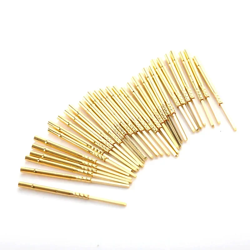 100PCS R75-3W Electronic Test Tool Brass Tube Spring Test Probe Needle Tube Outer Diameter 1.32mm Total Length 26.2mm Test Probe