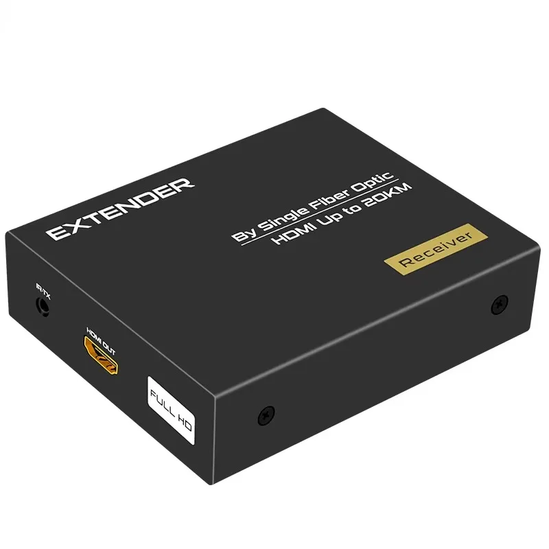 

FJ-HK20 hdmi Fiber Optic Extender 20km by Single Fiber Optic Mode 1080p HD Picture Quality Metal case