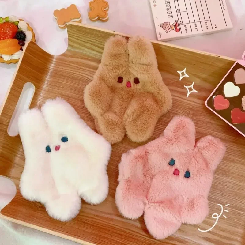 Animal Shape Plush Coin Headphone Bag Zipper Plush Money Duck Coin Bag Food Kawai Plush Card Key Money Coin Purse Bags Gift