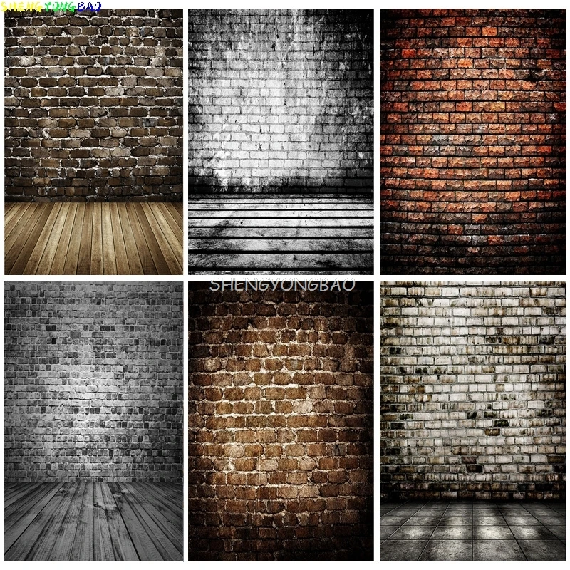 

Vintage Brick Wall Grungy Photography Backdrops Prop Old Room Subject Product Baby Child Portrait Photo Studio Background VG-02
