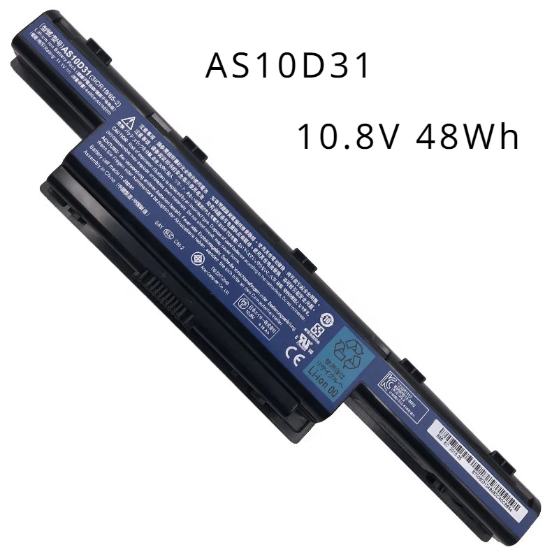 

For Acer Aspire 4741 4750 5760 7340 8572 E1-471G 48Wh 10.8v battery 4741 4750 laptop battery notebook battery AS10D31 AS10D71