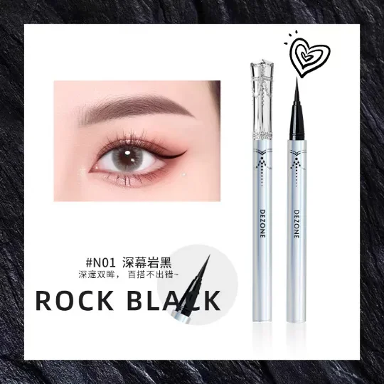 dezone 2 in 1 water eyebrow pencil waterproof long-lasting non-fading eyeliner ultra-fine feather-feather eyebrow pencil