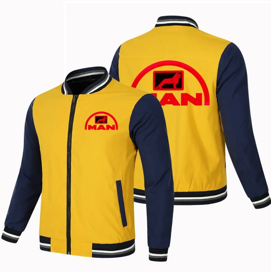 Chaqueta de béisbol de algodón para hombre, sudadera ajustada con logotipo de coche, moda Hip Hop, primavera y otoño, novedad de 2023