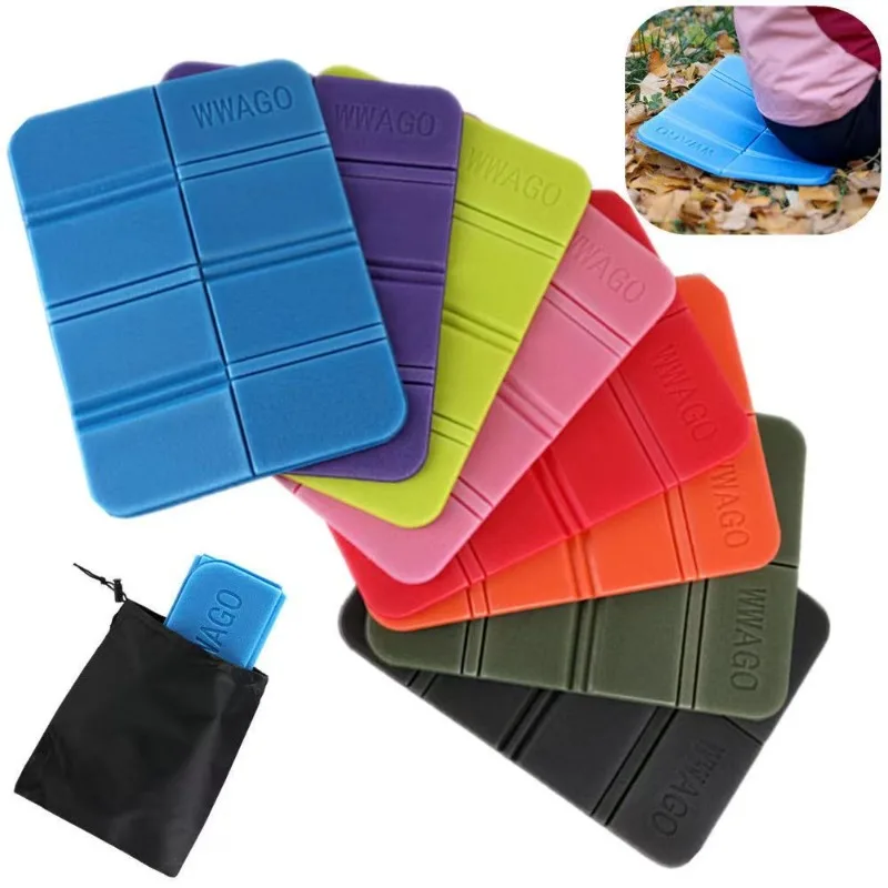 

2pcs Outdoor Folding Cushions Picnic Camping Thick Waterproof Foam Cushions 20g Ultra-Light Portable Park Lawn Dmall Mat