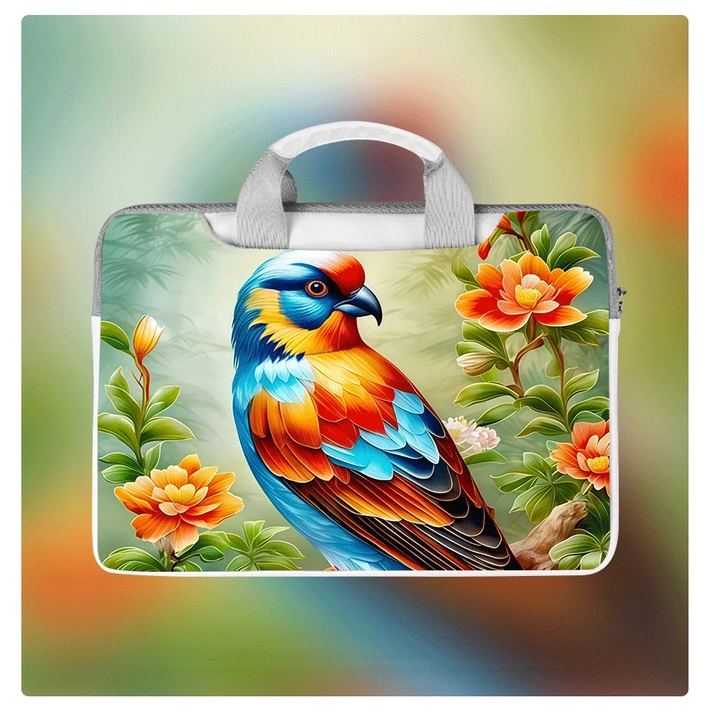 

Милый чехол для ноутбука с узором орла, 12-16 дюймов, водонепроницаемый, ударопрочный, с мягкой плюшевой подкладкой, сумка через плечо для ноутбука и планшета