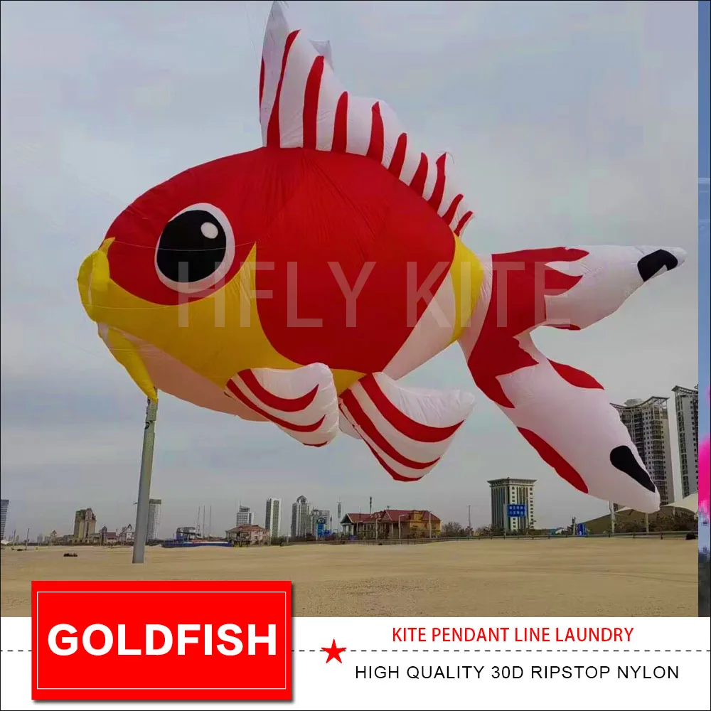 

HFLY KITE NEW ARRIVAL goldfish 5M 7M KITE PENDANT LINE LAUNDRY SOFT INFLATABLE
