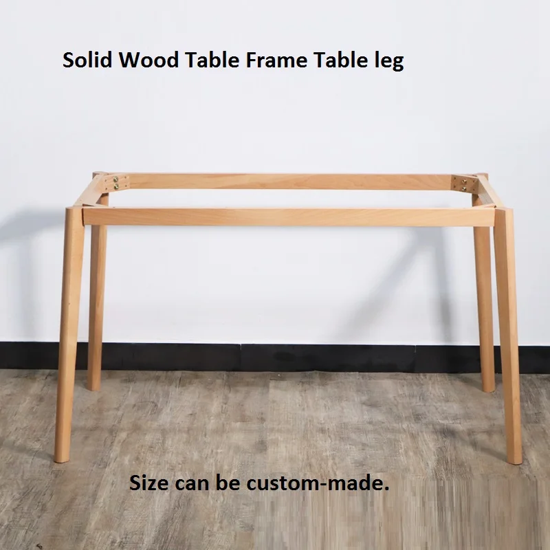 Customized Solid Wood Dining Table Frame, Computer Desk Leg