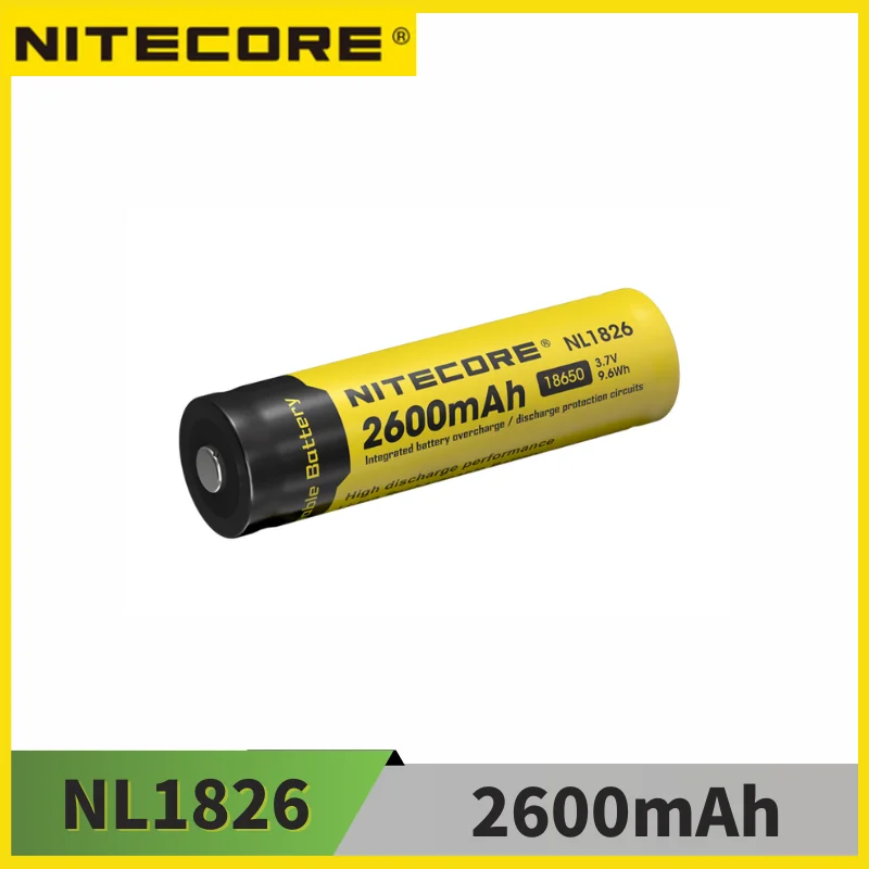

Nitecore NL1826 2600 мАч для фонарика
