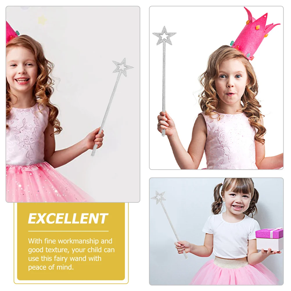 

3pcs Wands Star Appearance Resin Plastic Kids Girls Party Role Play Wedding Halloween Costume Accessories Favours
