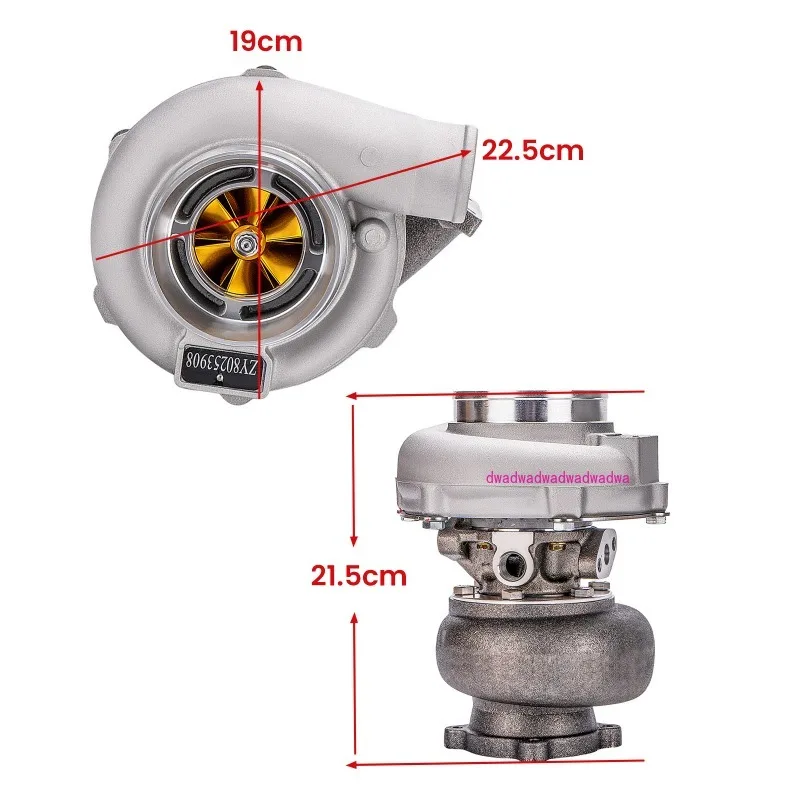 

GT30 GT3037 GT3076R Турбокомпрессор со стальным колесом 500 л.с. + турбина T3.82 A/R для двигателей 2,5–3,0 л